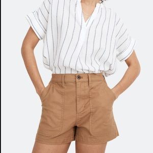 NWT Madewell Perfect Military Short Tan